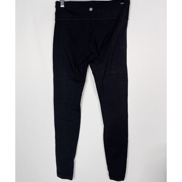 Lululemon Womens Size 6 Black Wunder Under Leggings Yoga Workout Ankle Length - Picture 2 of 6